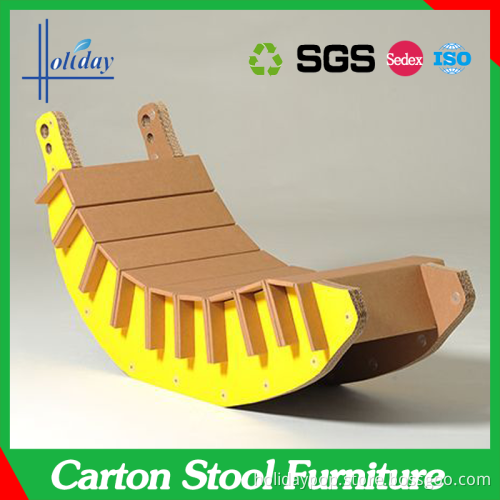 Popular High Quality Customized Carton Stool Furniture, Corrugated Cardboard DIY Furniture